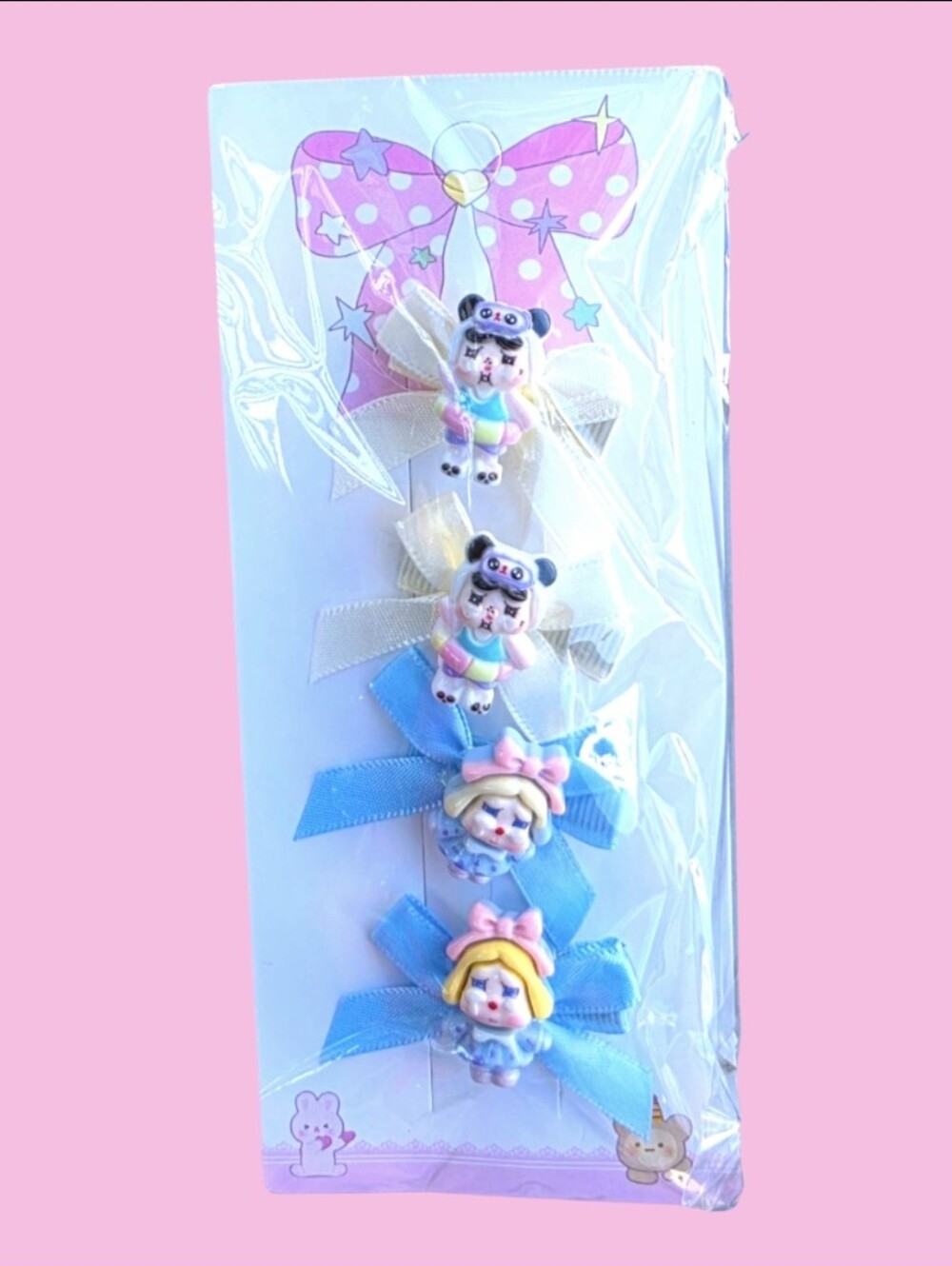 Kawaii Crybaby Cartoon Bow Hair Clips